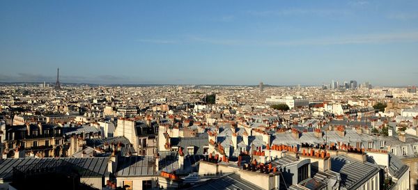 High angle shot of townscape