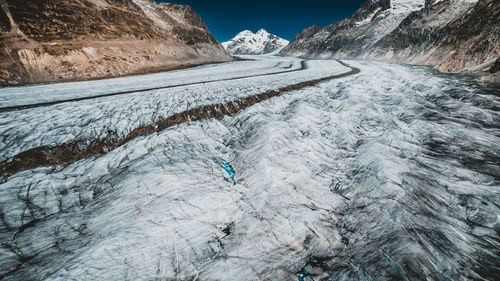 Scenic view of snow covered landscape