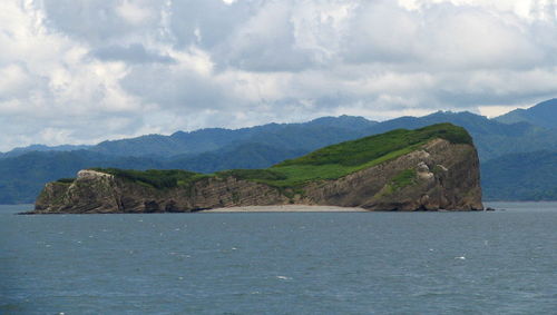 View of lake with mountain in background