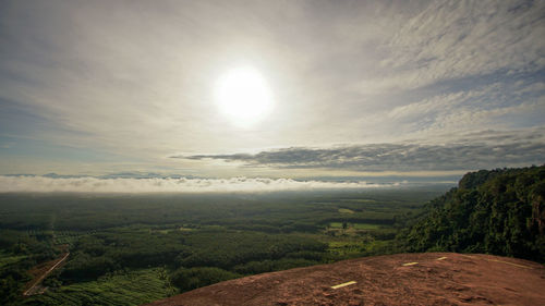 Scenic view of landscape against sky