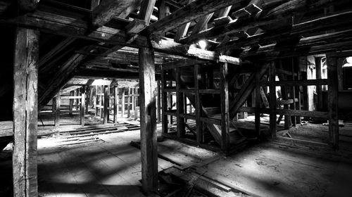 Interior of abandoned factory