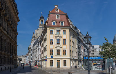 Low angle view of buildings against sky