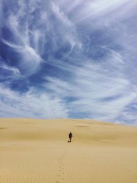 Scenic view of desert against sky