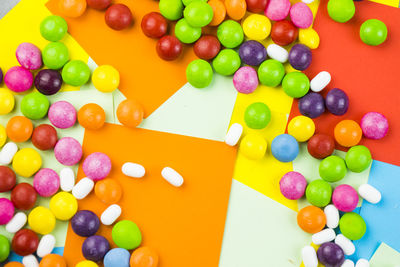 Close-up of multi colored balloons