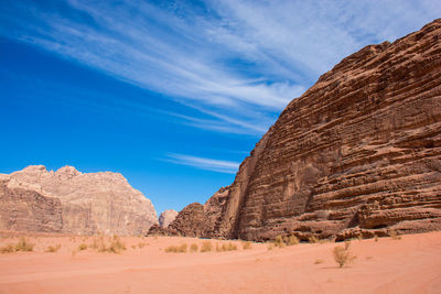 Scenic view of desert against sky