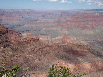 Scenic view of rock formations