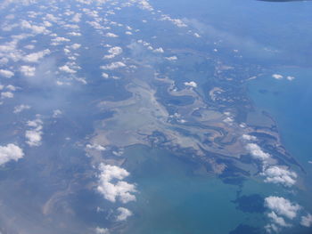 Aerial view of sea