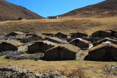 View of old building on mountain