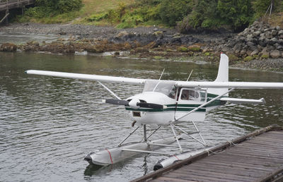 Airplane on water