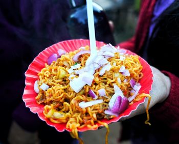 Close-up of food in plate