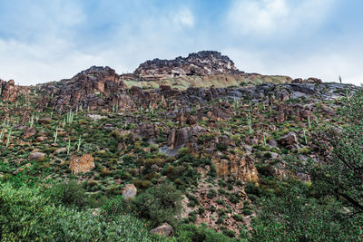 View of rock formations