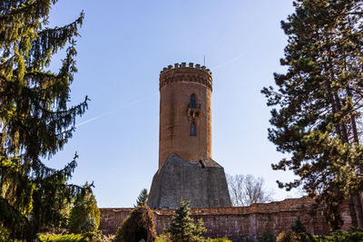 Low angle view of building against sky