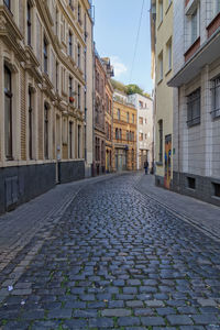 Narrow street in city