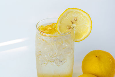 Close-up of drink on table