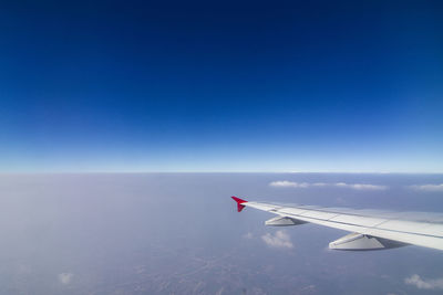 Airplane flying in sky