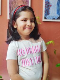 Portrait of smiling girl