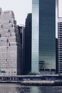 River with tall buildings against the sky