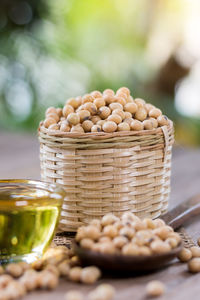 Soybean seeds for health,copy space.