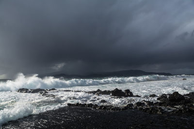 Scenic view of sea against sky