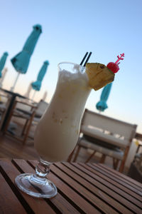 Close-up of drink on table