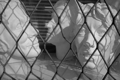 Close-up of chainlink fence