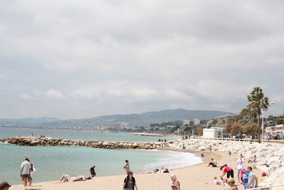 Group of people on beach