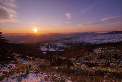 I shot a sunrise in a place famous for the sea of clouds in japan.