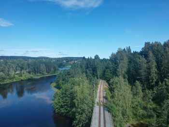 Scenic view of river against sky