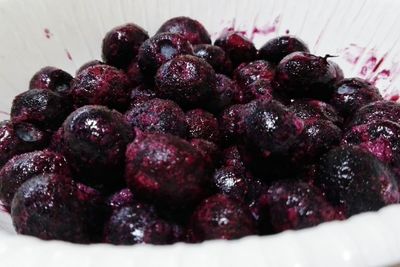 Close-up of strawberries in bowl