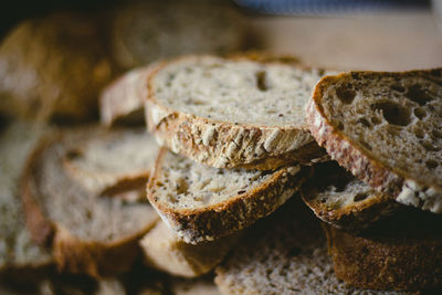 Close-up of bread in store