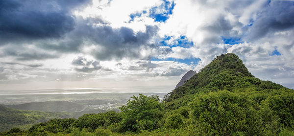 Panoramic view of sea against sky