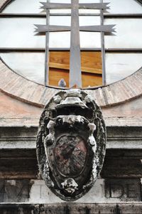 Close-up of old sculpture