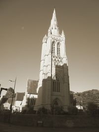 Low angle view of clock tower