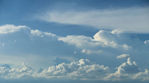Low angle view of clouds in sky