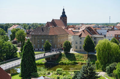 Bridge over havel river in town