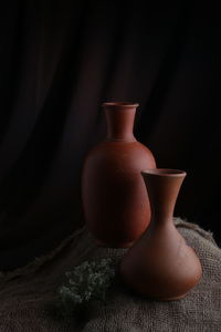 Close-up of vase on table