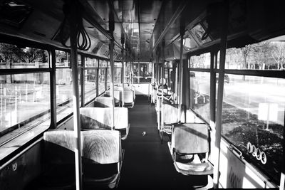 Interior of train