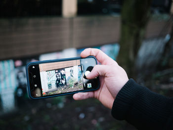 Man using mobile phone