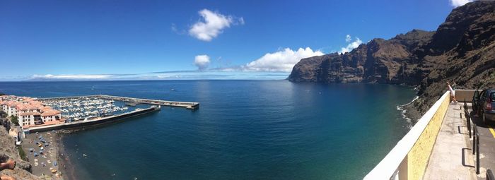 Panoramic view of sea against sky