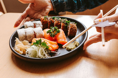 Close-up of food in plate