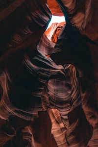 Low angle view of rock formation at antelope national park