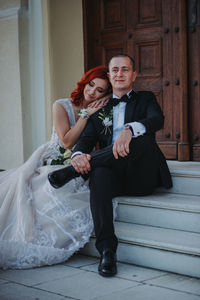 Full length portrait of young couple