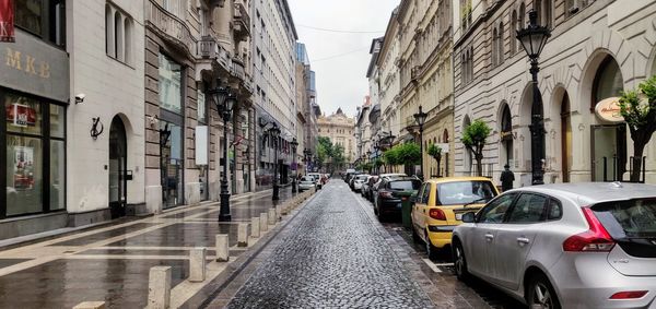 Street amidst buildings in city