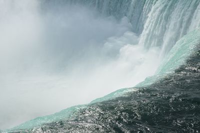 Scenic view of waterfall