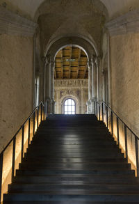 Staircase of the historic building of la misericordia in venice, italy