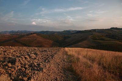 Scenic view of landscape against sky