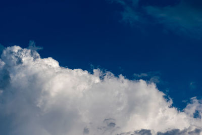 Low angle view of clouds in sky