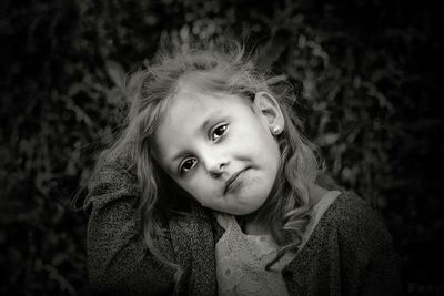 Close-up portrait of girl