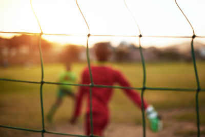 Close-up of fence