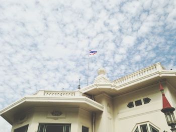 Low angle view of built structure against sky